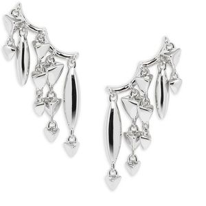 KENDRA SCOTT
Quinn Rhodium Plated Fringe Climber Earrings